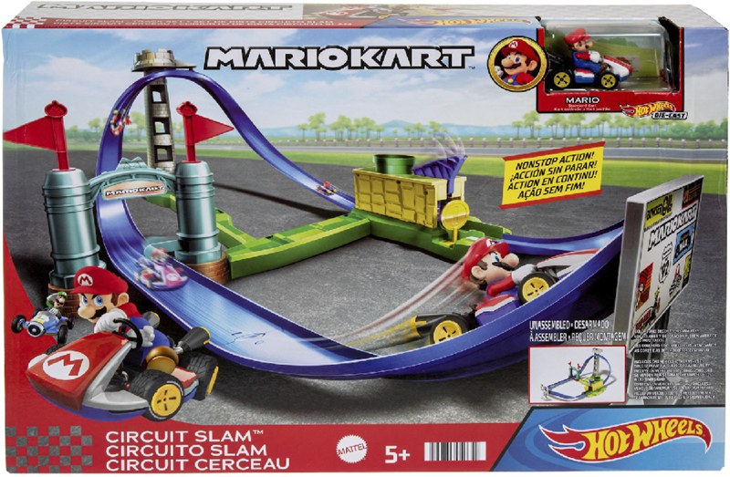 Mattel Hot Wheels - Mario Kart, Πίστα Circuit Slam HGK59