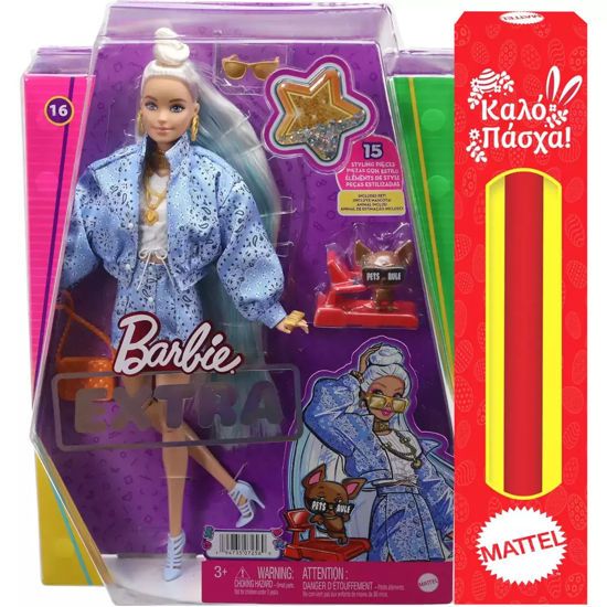 Παιχνιδολαμπάδα Mattel Barbie - Extra Doll, Blonde Bandana HHN08 (GRN27)