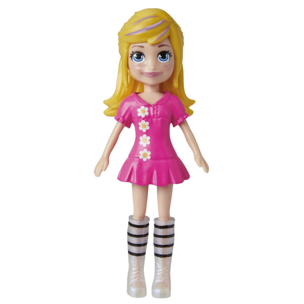 Mattel Polly Pocket - Νέα Κούκλα Με Μόδες Μεσαίο Pack, Λουλούδια HKV89 (HKV88)