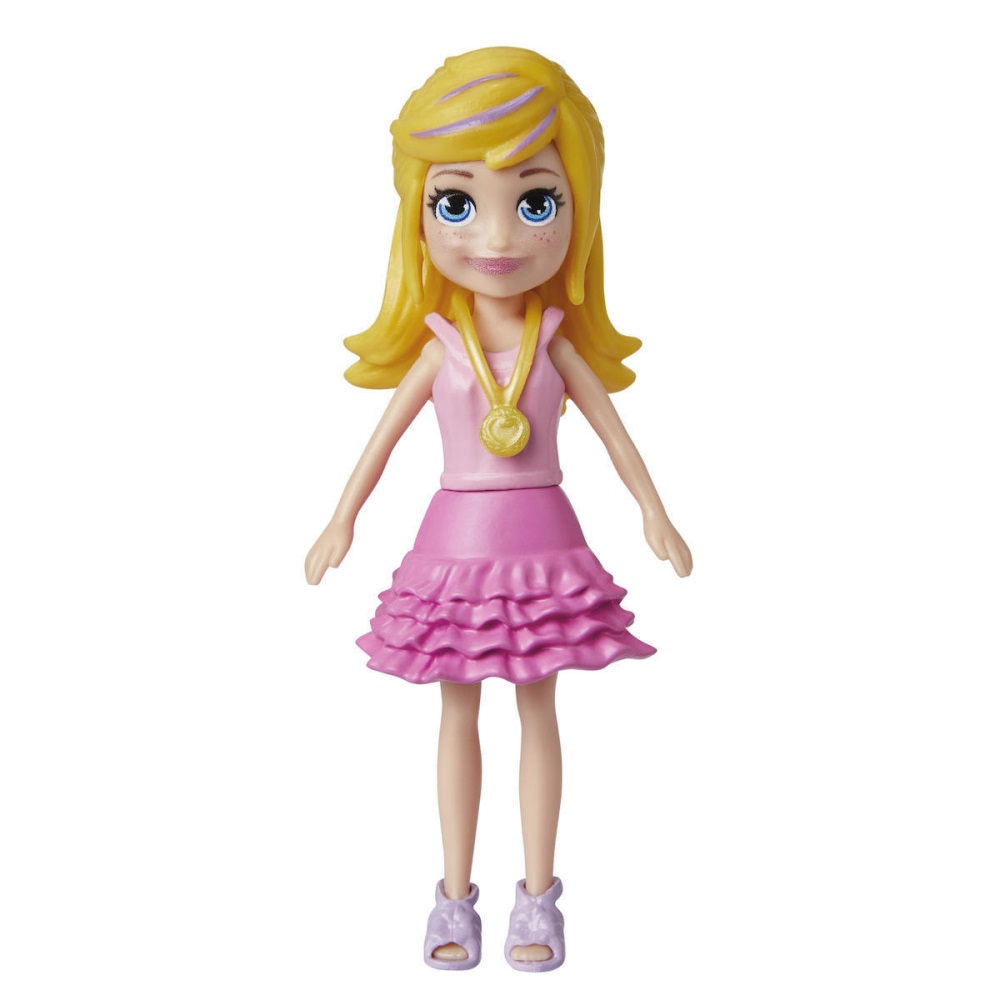 Mattel Polly Pocket - Νέα Κούκλα Με Μόδες Μεσαίο Pack, Λουλούδια HKV89 (HKV88)