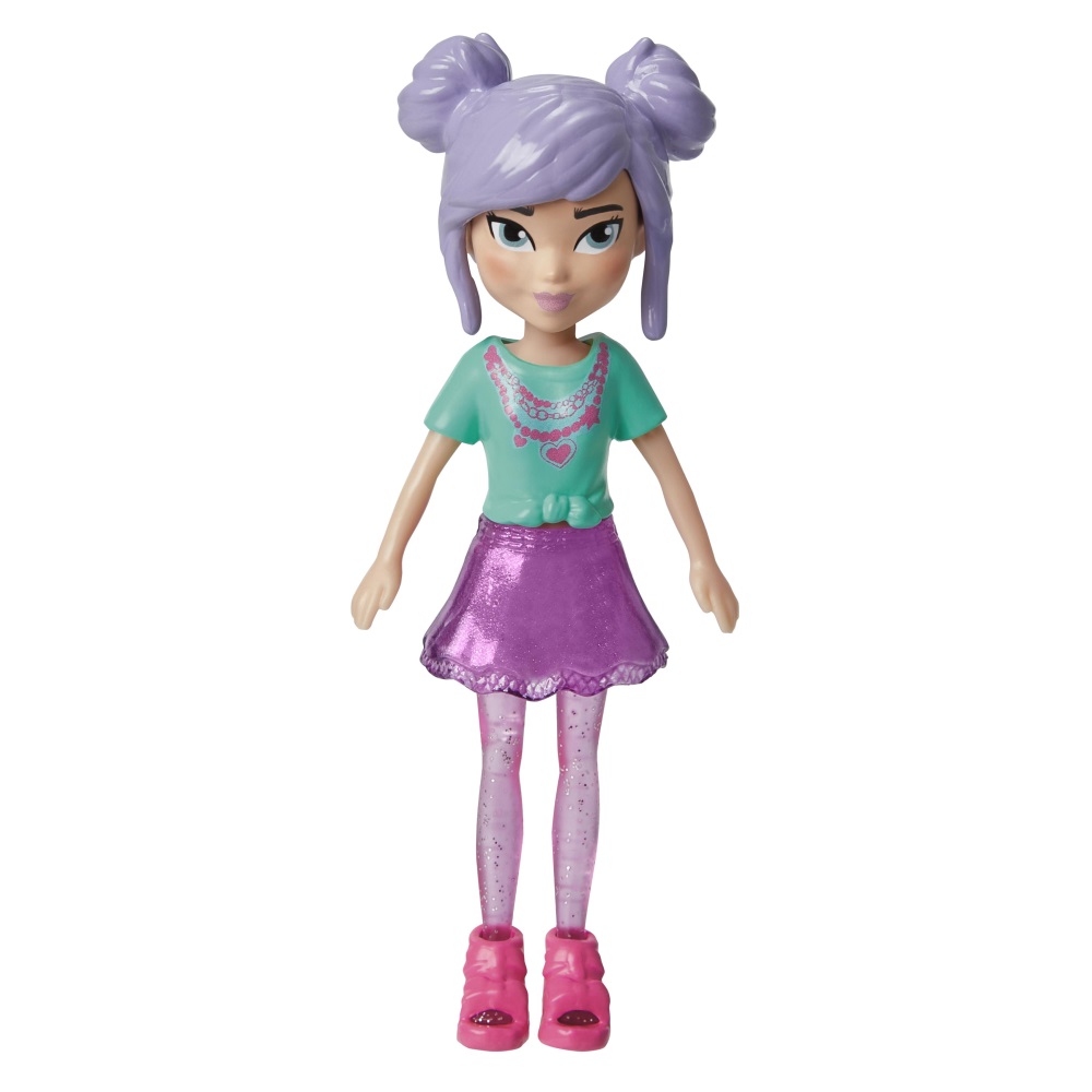 Mattel Polly Pocket - Νέα Κούκλα Με Μόδες Μεσαίο Pack, Πρωινή Βόλτα HKV94 (HKV88)