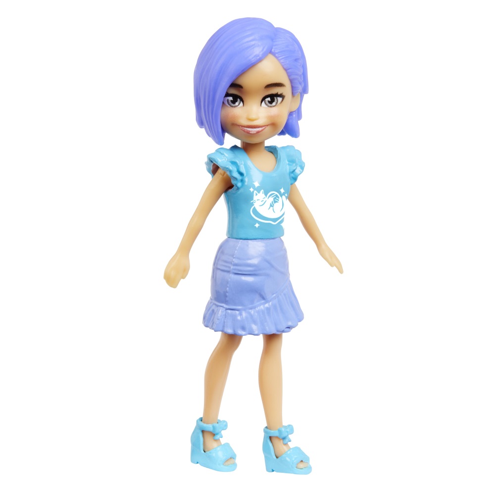 Mattel Polly Pocket - Κούκλα Με Μόδες Σε Κύλινδρο, Cat HKW07 (HKW04) 