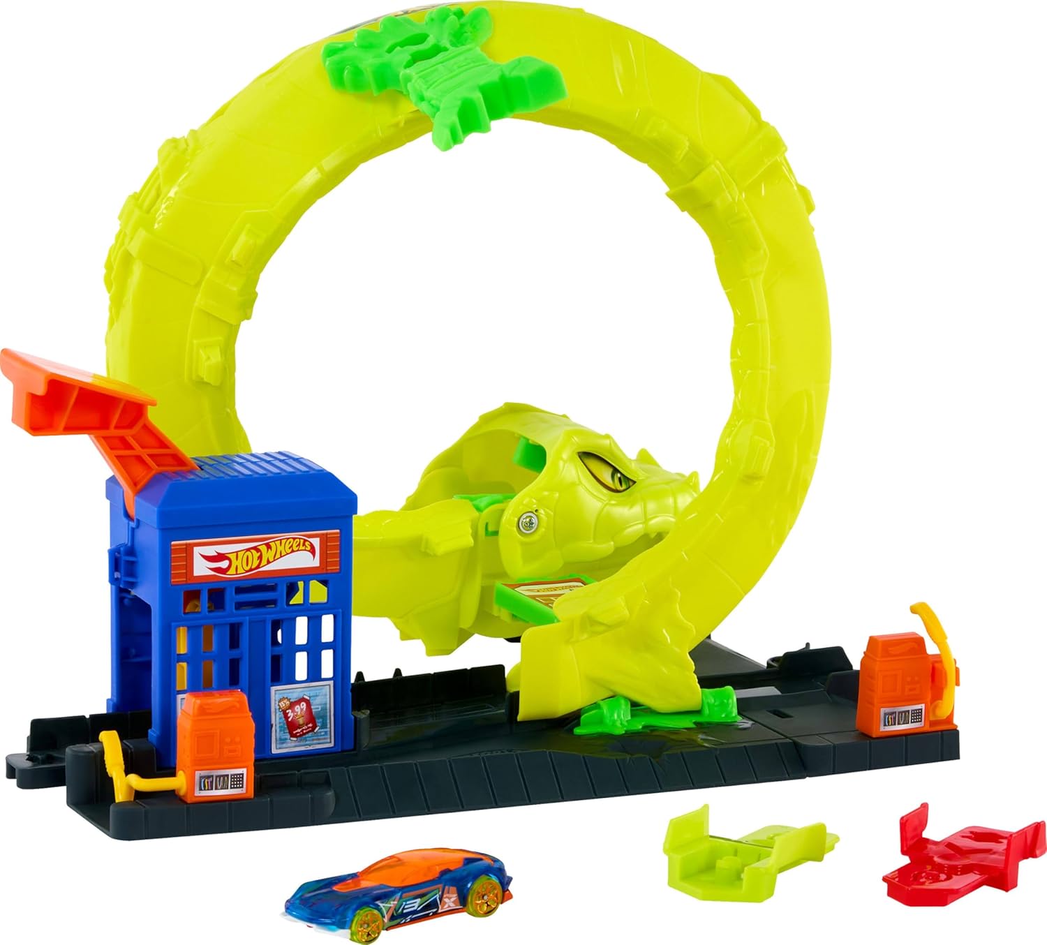 Mattel - Hot Wheels City, Snake Spiral Attack JBM63