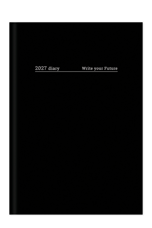 Adbook - Ημερήσιο Ημερολόγιο Minimal 2027, Black 14x21 HM-1034-19