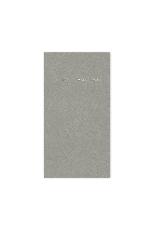 Adbook - Εβδομαδιαία Ατζέντα Κάθετη Minimal 2027, Greise 8.5x17 HM-1049-11