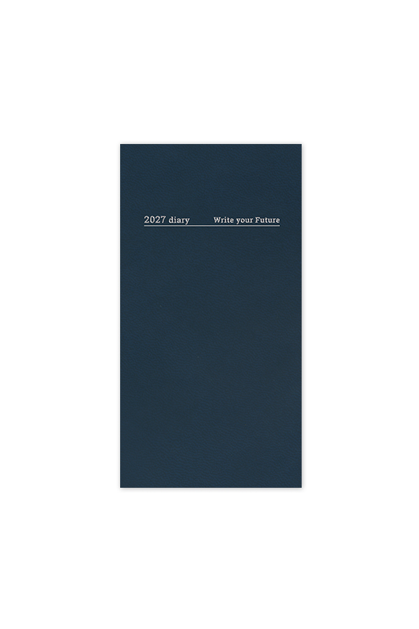 Adbook - Εβδομαδιαία Ατζέντα Κάθετη Minimal 2027, Blue 8.5x17 HM-1049-20