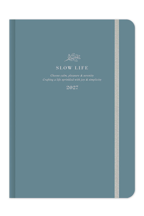 Adbook - Ημερήσιο Ημερολόγιο Slow Life 2027, Cadet Blue 17x25 HM-1233-22