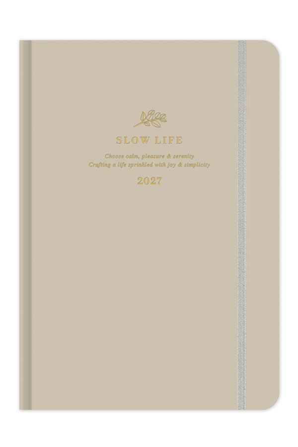 Adbook - Ημερήσιο Ημερολόγιο Slow Life 2027, Vanilla 17x25 HM-1233-401