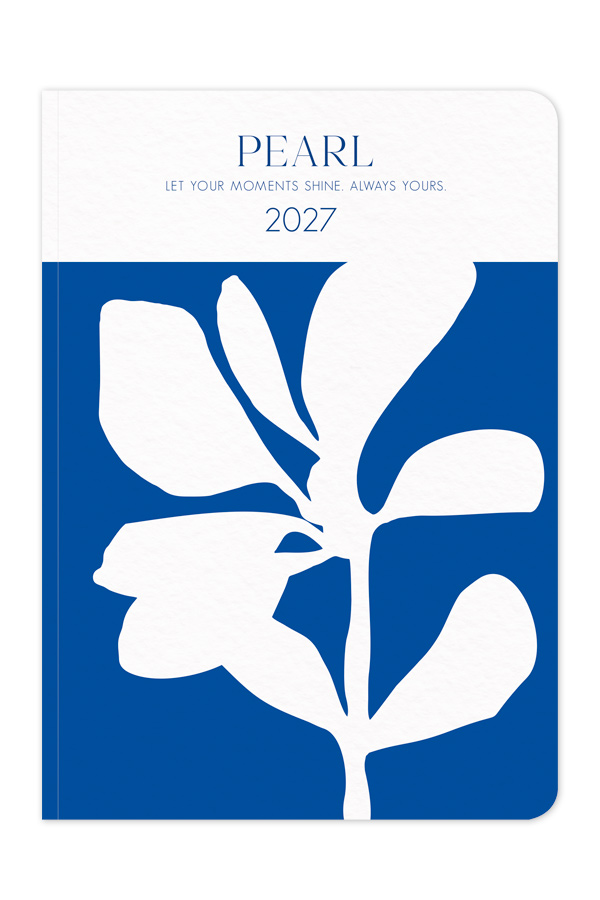 Adbook - Ημερήσιο Ημερολόγιο Pearl 2027, Μπλε 17x25 HM-2213-B