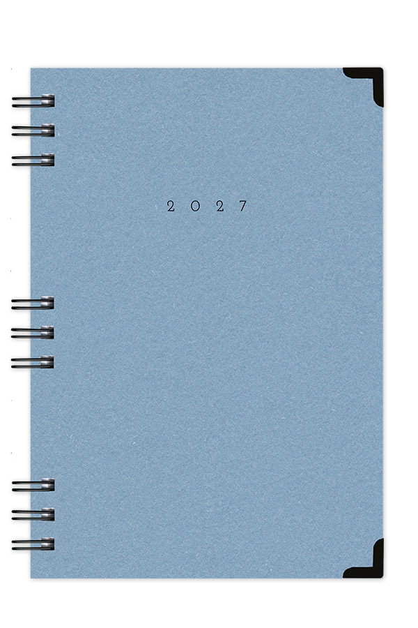 Adbook - Ημερήσιο Ημερολόγιο Spiral Cotton 2027, Light Blue 14x21 HM-3124-27