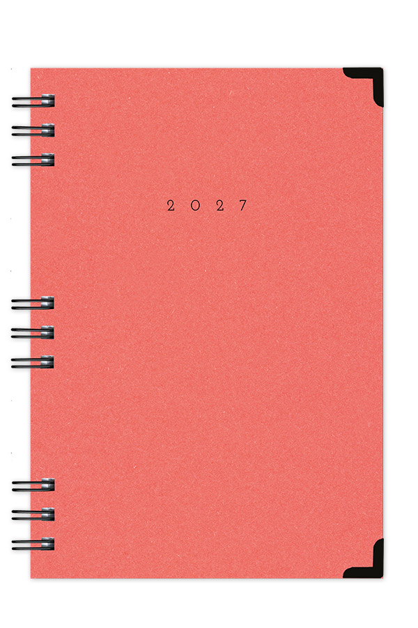 Adbook - Ημερήσιο Ημερολόγιο Spiral Cotton 2027, Terracota 14x21 HM-3124-44