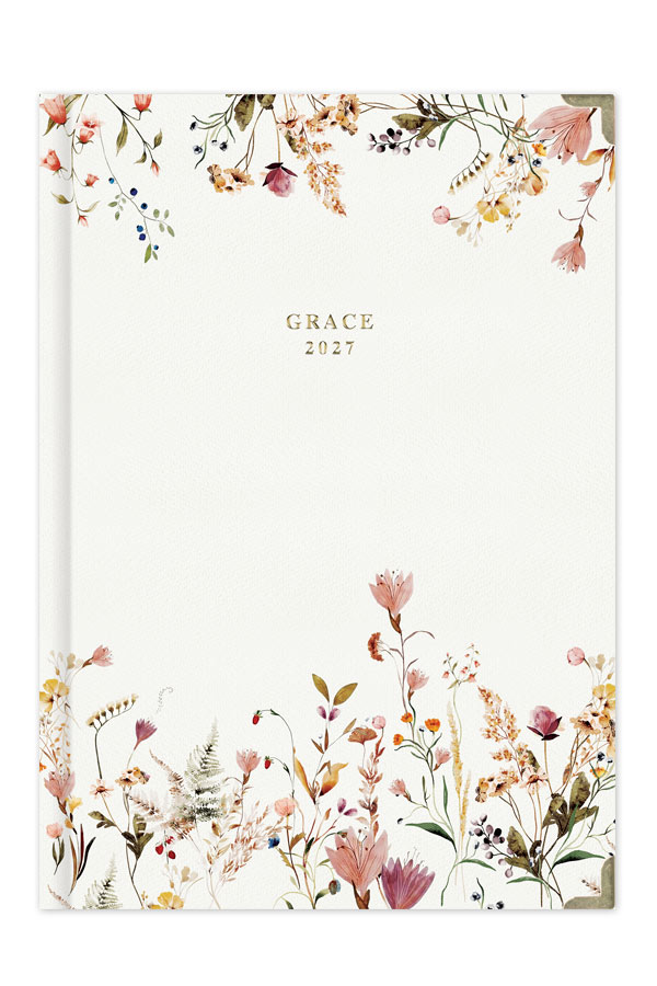 Adbook - Ημερήσιο Ημερολόγιο Grace 2027, Spring Flowers 12x17 HM-3515-A