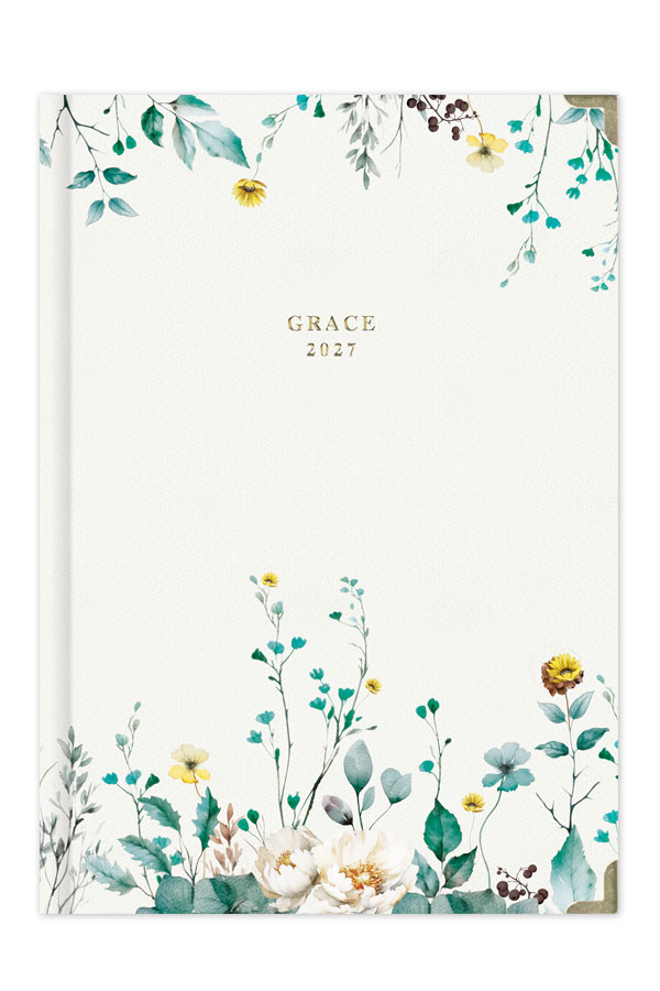 Adbook - Ημερήσιο Ημερολόγιο Grace 2027, Summer Flowers 12x17 HM-3515-C