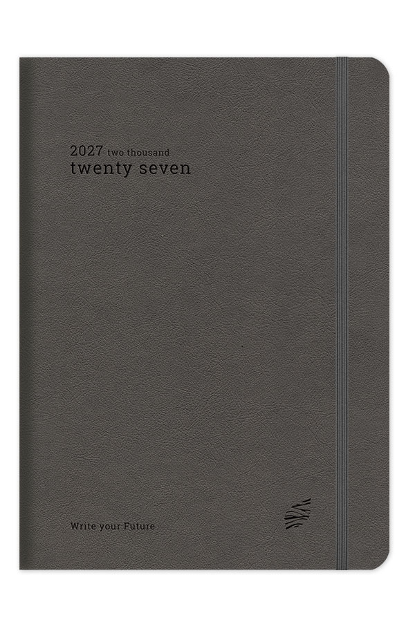 Adbook - Ημερήσιο Ημερολόγιο Refined Agile 2027, Charcoal 14x21 HM-5024-16