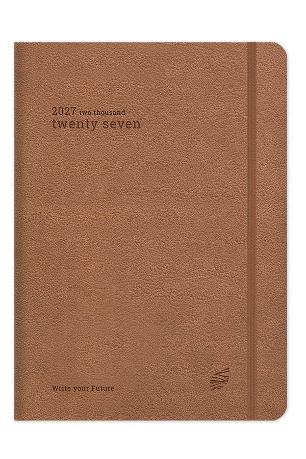Adbook - Ημερήσιο Ημερολόγιο Refined Agile 2027, Tan 14x21 HM-5024-43