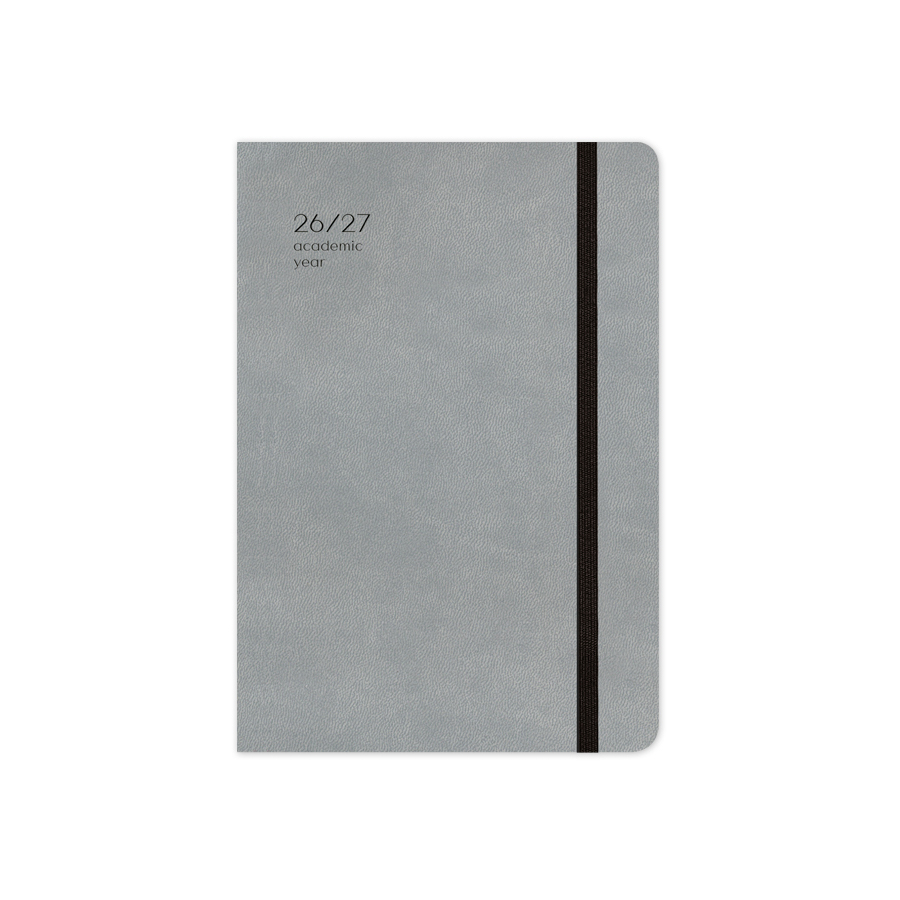 Adbook - Ακαδημαϊκό Ημερολόγιο Handy, Ημερήσιο 2026-2027 14x21cm, Grey HM-9234-12