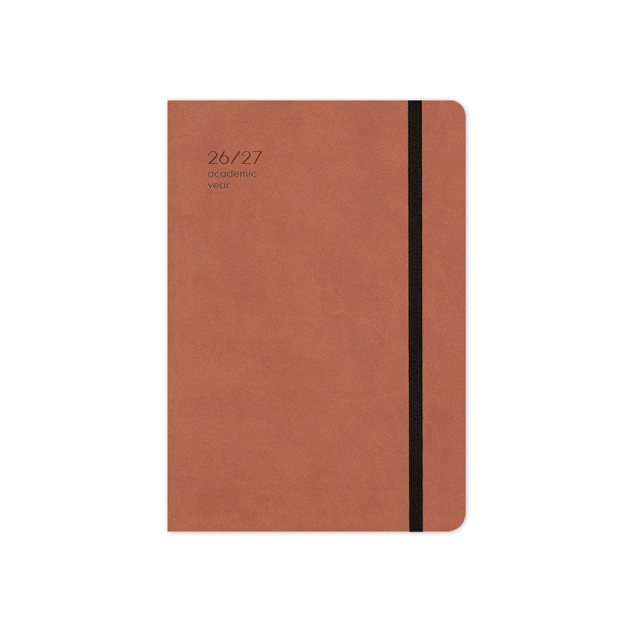 Adbook - Ακαδημαϊκό Ημερολόγιο Handy, Ημερήσιο 2026-2027 14x21cm, Tan HM-9234-43