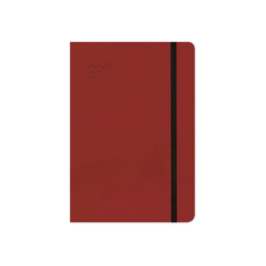 Adbook - Ακαδημαϊκό Ημερολόγιο Handy, Ημερήσιο 2026-2027 14x21cm, Red HM-9234-52