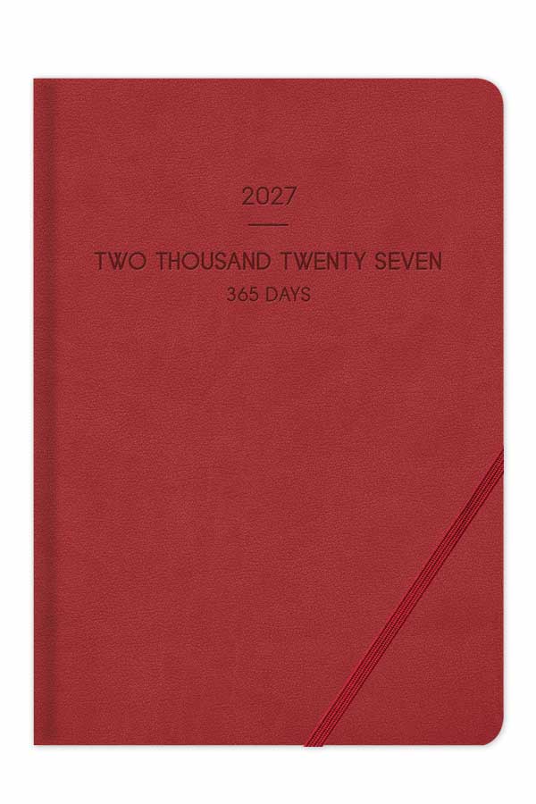 Adbook - Ημερήσιο Ημερολόγιο Lieve 2027, Red 14x21 HM-9504-52