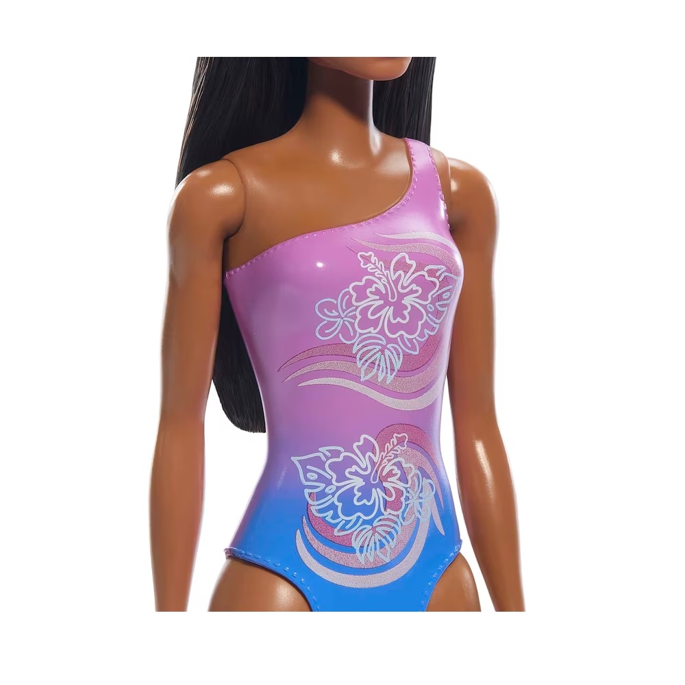 Mattel Beach Barbie - Doll With Purple Swimsuit HPV20