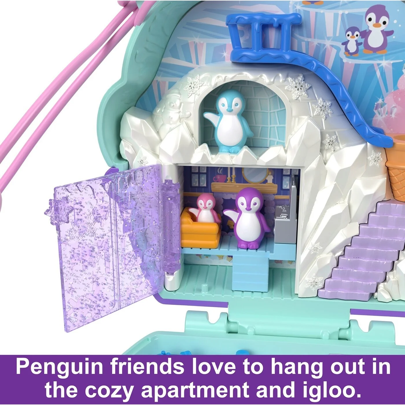 Mattel Polly Pocket - Snow Sweet Penguin Compact HRD34 (FRY35)