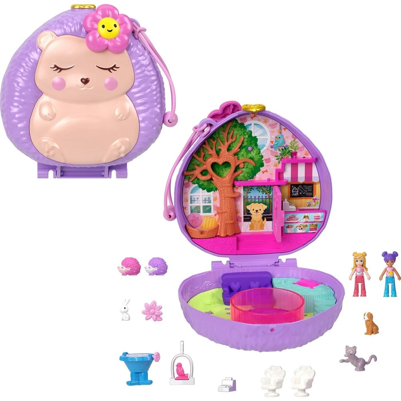 Mattel Polly Pocket - Hedgehog Coffee Shop Compact HRD37 (FRY35)