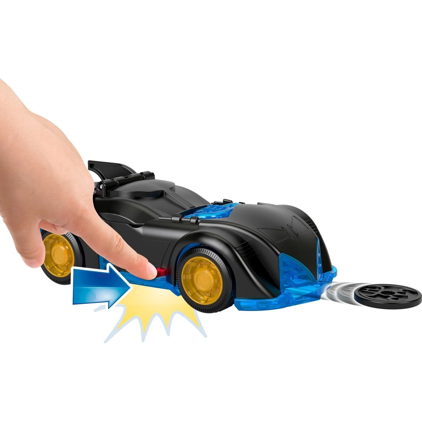 Fisher Price - Imaginext, DC Super Friends, Shake And Spin Batmobile HRP08 (M5649)