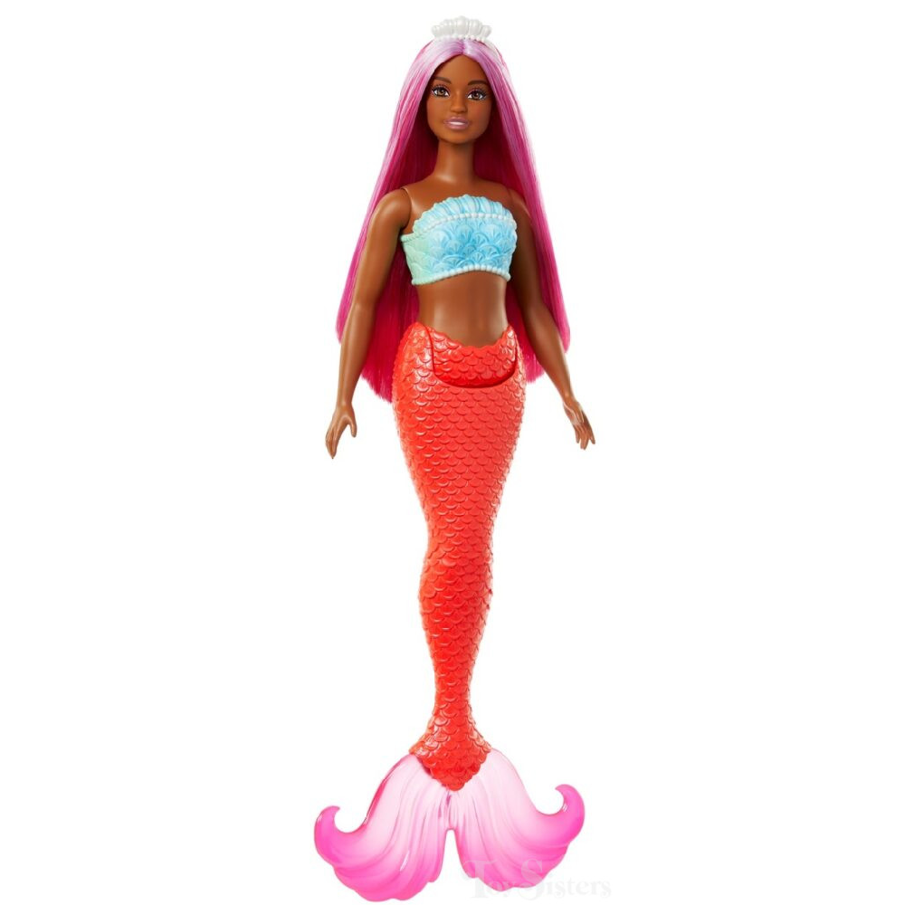 Mattel Barbie - Dreamtopia Barbie ,  Mermaid Doll Orange HRR04 (HRR02)