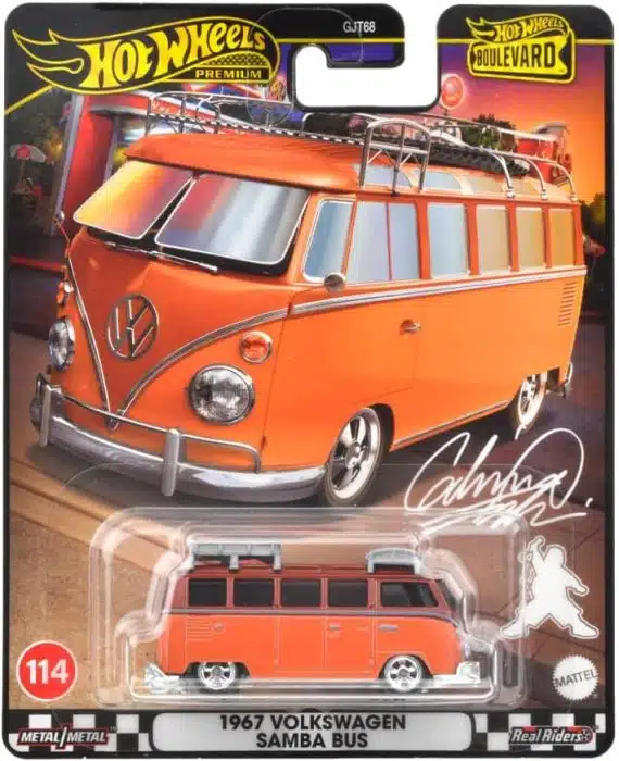 Mattel Hot Wheels - Αυτοκινητάκι Premium Boulevard, 1967 Volkswagen Samba Bus No114 HRT62 (GJT68) Mattel Hot Wheels - Αυτοκινητάκι Premium Boulevard, 1967 Volkswagen Samba Bus No114 HRT62 (GJT68)