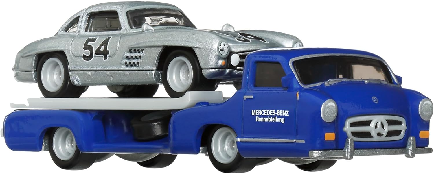 Mattel Hot Wheels - Νταλίκα Με Αυτοκινητάκι, Mercedes-Benz 300 SL & '55 Mercedes Benz Blaues Wunder HRV48 (FLF56) Mattel Hot Wheels - Νταλίκα Με Αυτοκινητάκι, Mercedes-Benz 300 SL & '55 Mercedes Benz Blaues Wunder HRV48 (FLF56)