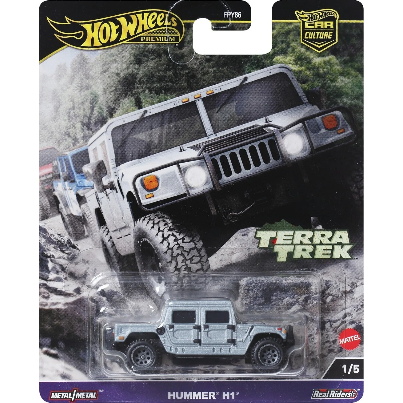 Mattel Hot Wheels – Συλλεκτικό Αγωνιστικό Αυτοκινητάκι, Car Culture Circuit, Hummer H1 (1/5) HRV90 (FPY86)