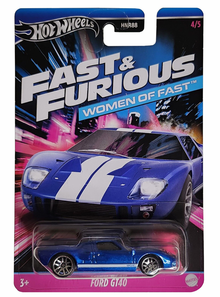 Mattel Hot Wheels - Fast And Furious, Women Of Fast , Ford Gt40 4/5 HRW39 (HNR88)
