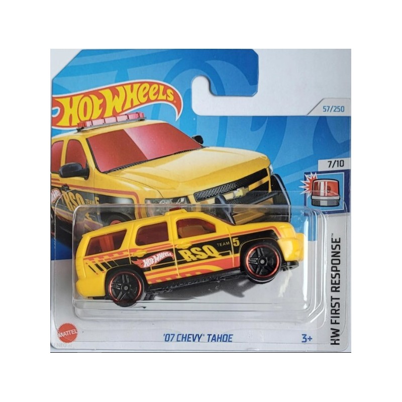 Mattel Hot Wheels - Αυτοκινητάκι HW First Response, ΄07 Chevy Tahoe (7/10) HTB60 (5785)