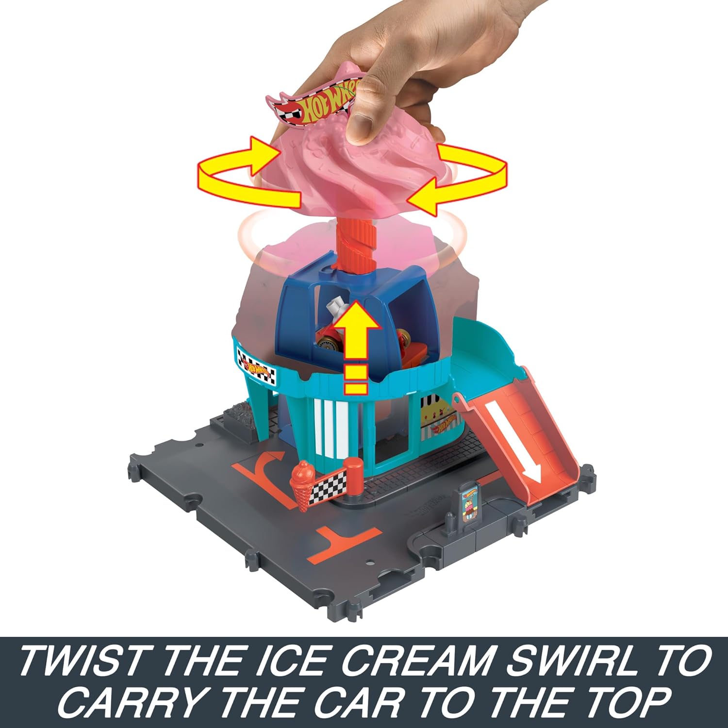 Mattel Hot Wheels - City, Downtown Ice Cream Swirl HTN77 (HDR24)