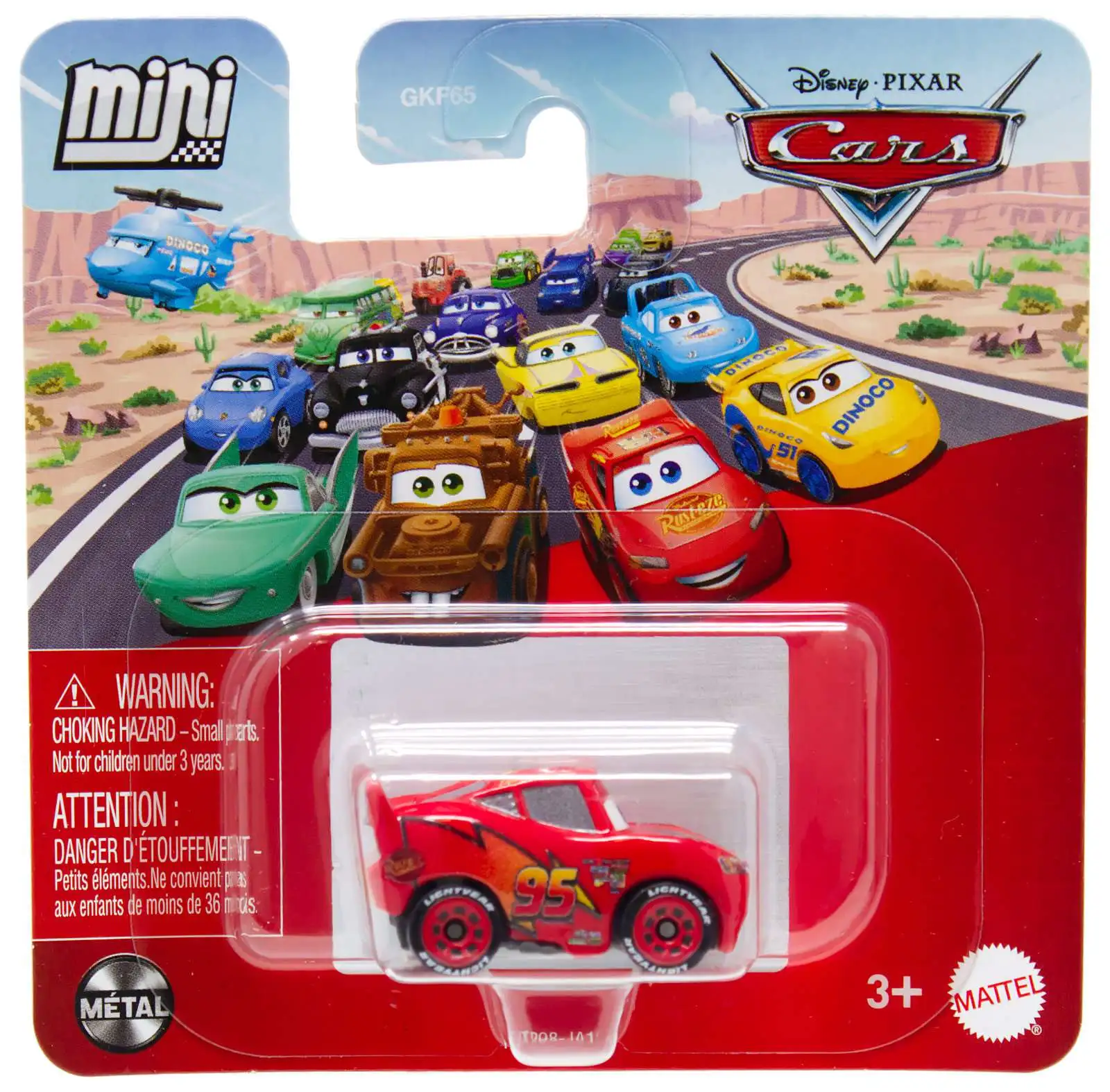Mattel Cars - Mini Racers, Lightning McQueen HTP98 (GKF65)