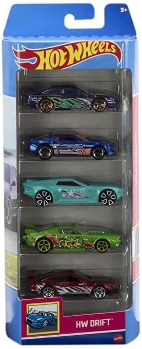 Mattel Hot Wheels – Αυτοκινητάκια 1:64 Σετ Των 5, HW Drift HTV51 (01806)