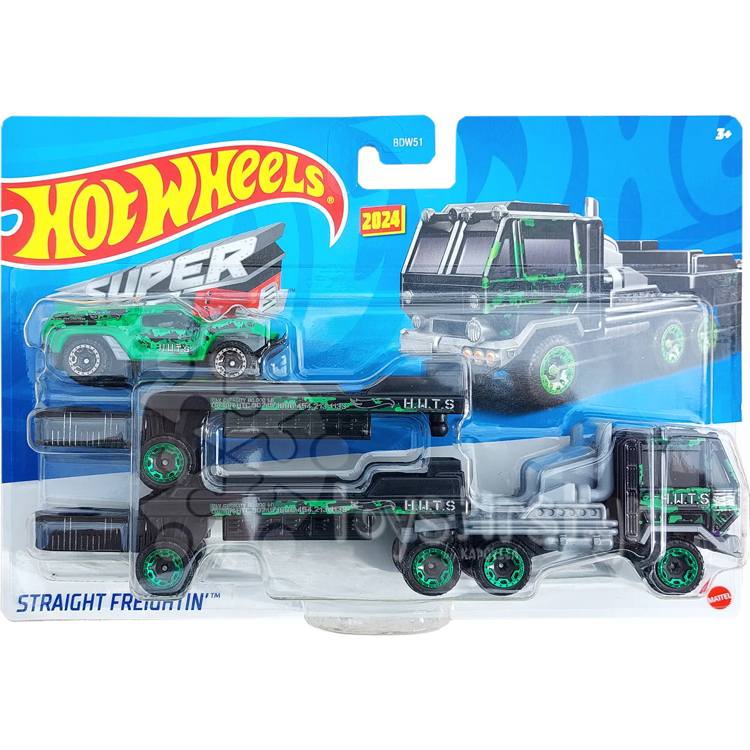 Mattel Hot Wheels - Σούπερ Νταλίκα, Straight Freightin HVD97 (BDW51)