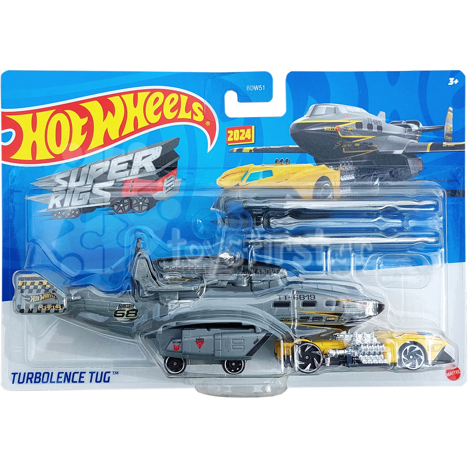 Mattel Hot Wheels - Σούπερ Νταλίκα, Turbolence Tug HVD98 (BDW51)