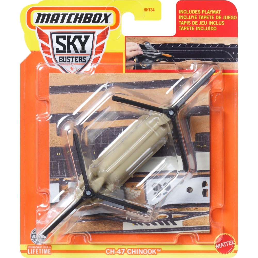 Mattel Matchbox - Αεροπλανάκι Sky Busters, CH-47 Chinook (01/32) HVM43 (HHT34)