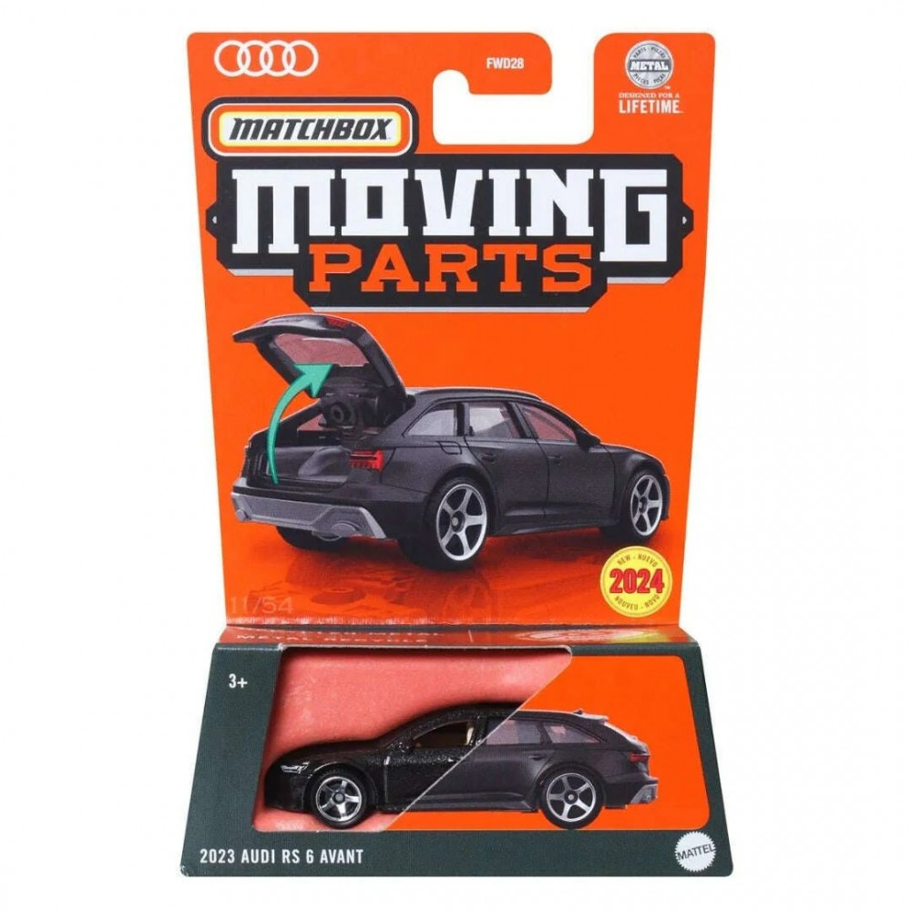Mattel Matchbox - Moving Parts 2024, 2023 Audi RS 6 Avant HVM72 (FWD28)