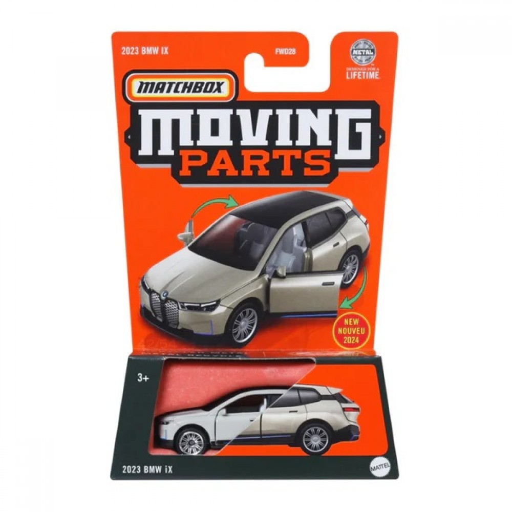 Mattel Matchbox - Moving Parts, 2023 BMW iX HVM89 (FWD28)