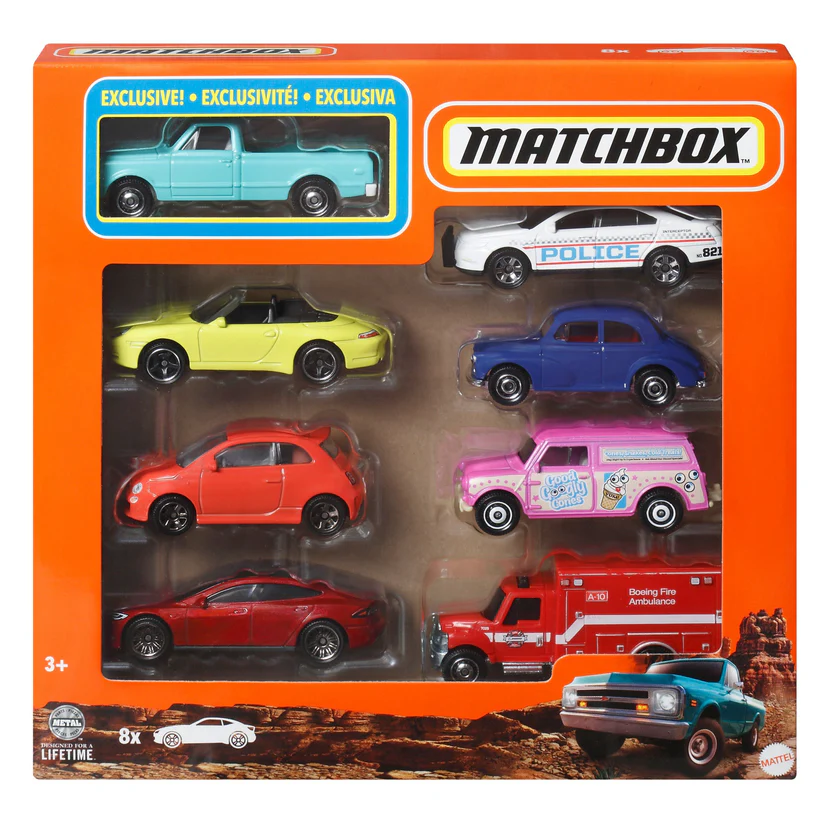 Mattel Matchbox - Αυτοκινητάκια Σετ Των 8 HVR83 (HVR81)