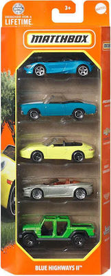 Mattel Matchbox - Αυτοκινητάκια Σετ Των 5, Blue Highways II HVT75 (C1817)