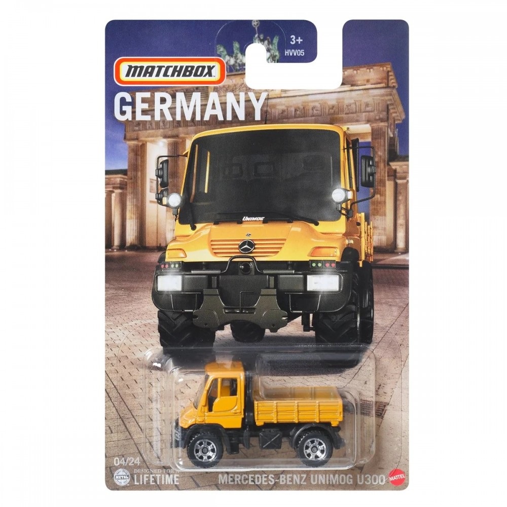 Mattel Matchbox - Αυτοκινητάκι Γερμανικό Μοντέλο, Mercedes-Benz Unimog U300 (4/24) HVV25 (HVV05)