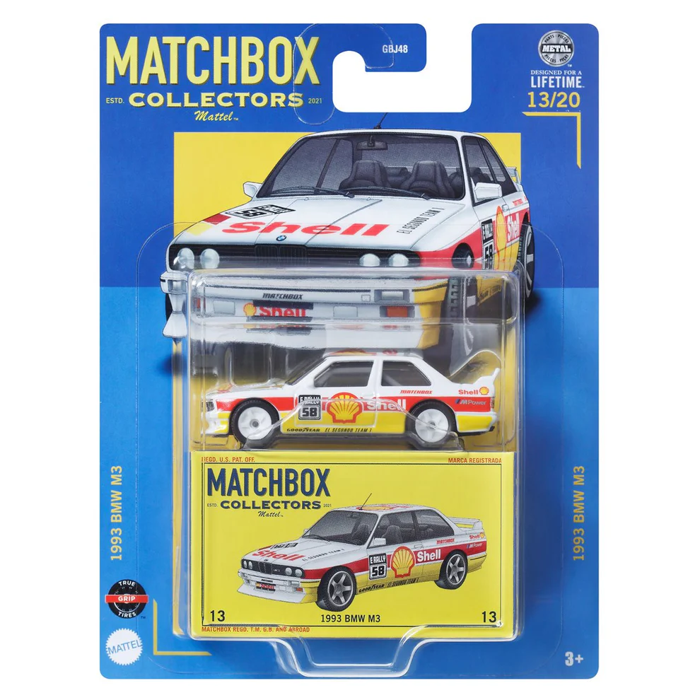 Mattel Matchbox – Collectors, 1993 BMW M3 (13/20) HVW08 (GBJ48)