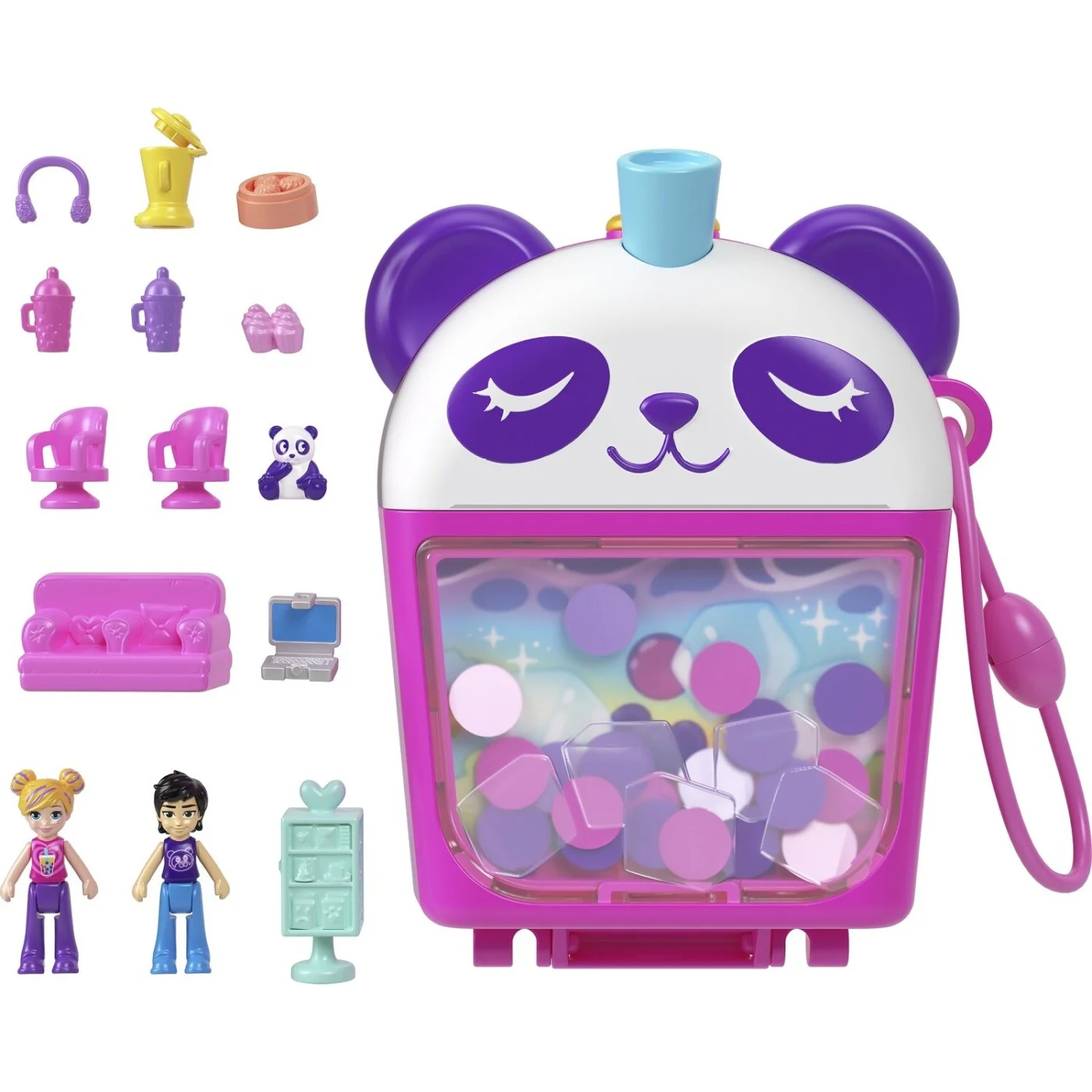 Mattel Polly Pocket - Bubble Tea Panda Compact HWN95 (FRY35)