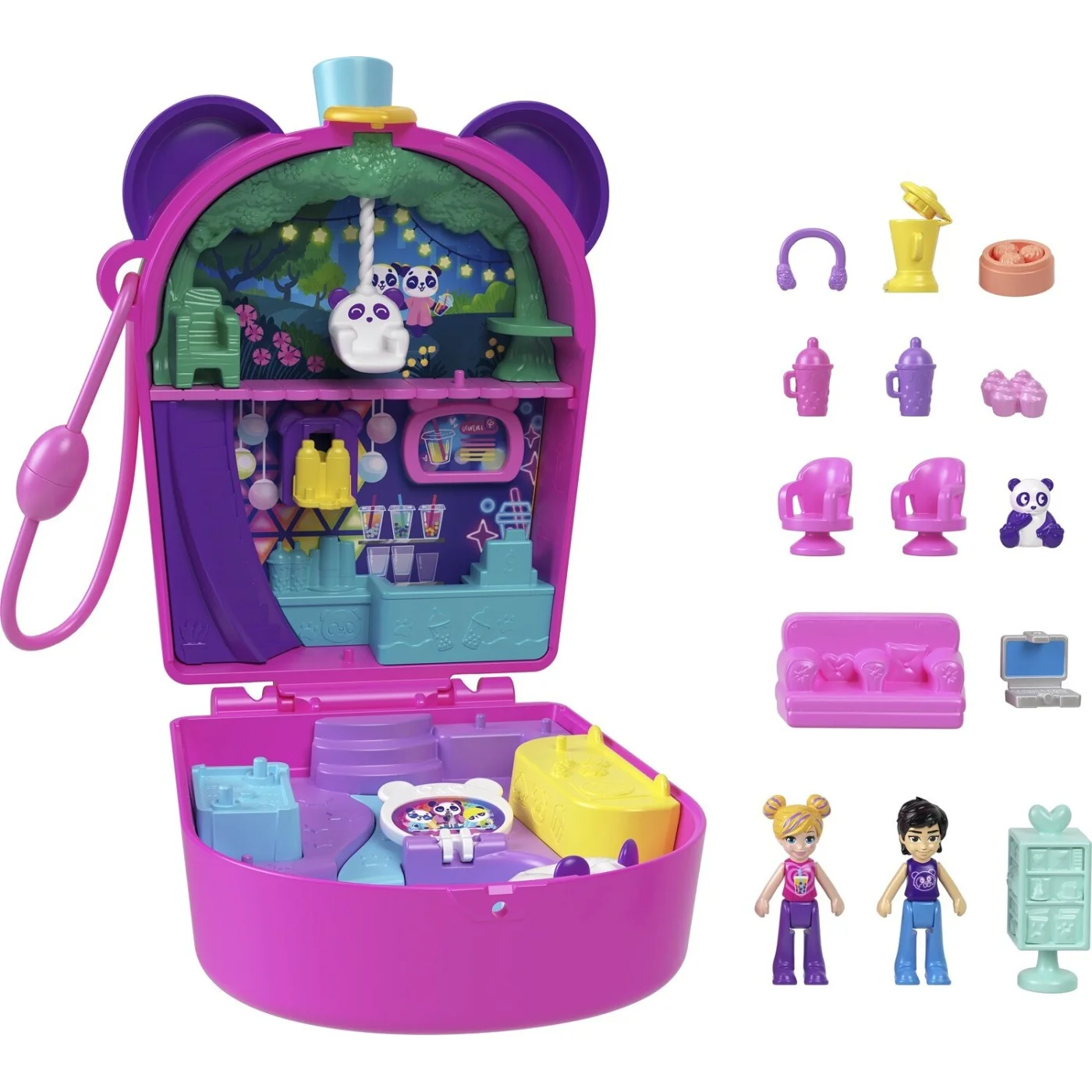 Mattel Polly Pocket - Bubble Tea Panda Compact HWN95 (FRY35)