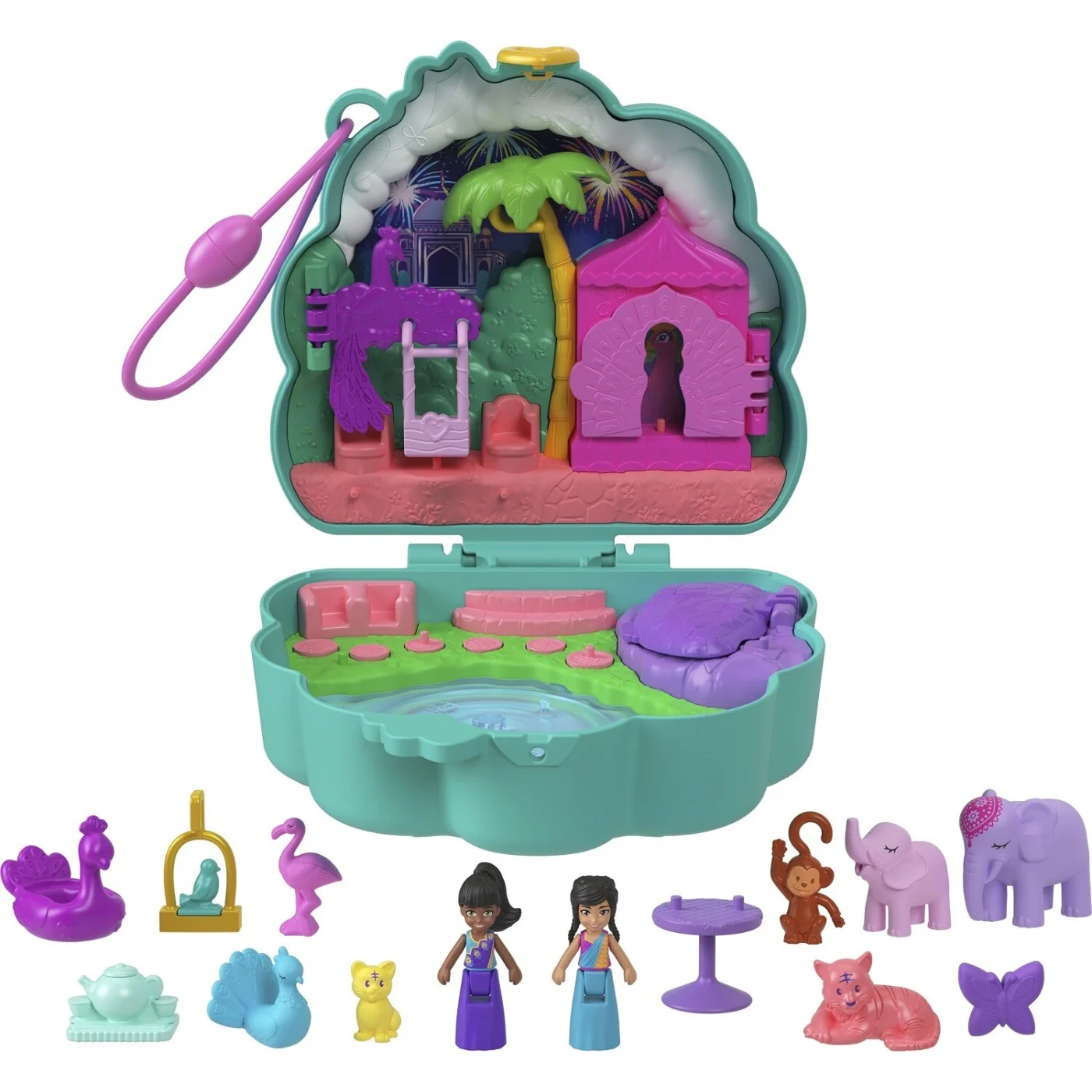 Mattel Polly Pocket - Peacock Garden Compact HWN97 (FRY35)