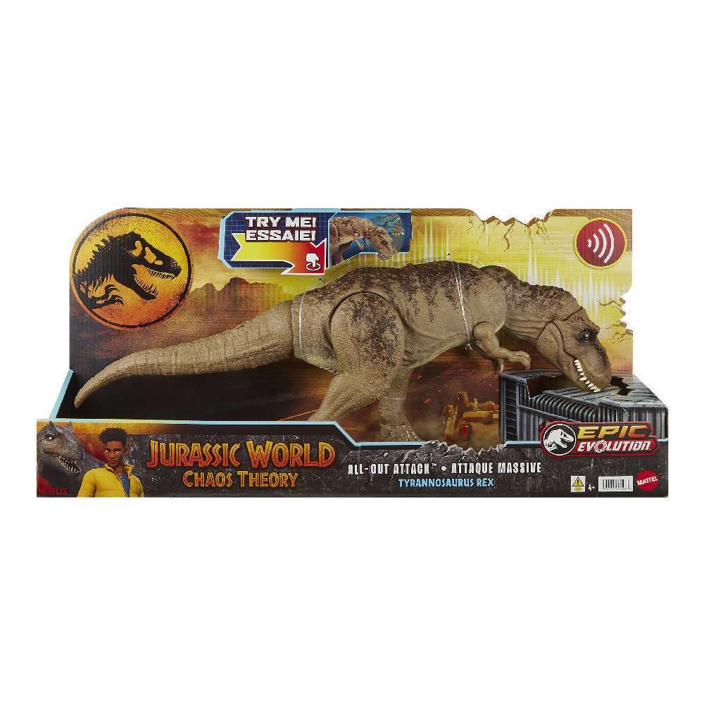 Mattel Jurassic World - Chaos Theory Τυρανόσαυρος Ρέξ που Αφηνίαζει & Επιτίθεται HXF53