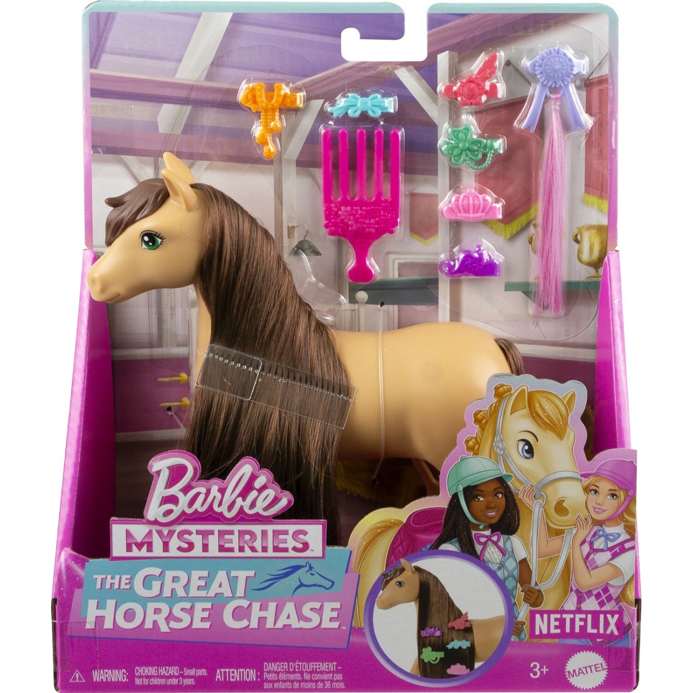 Mattel Barbie - Mysteries The Great Horse Chase Pony And Accessories HXJ37 (HXJ29)